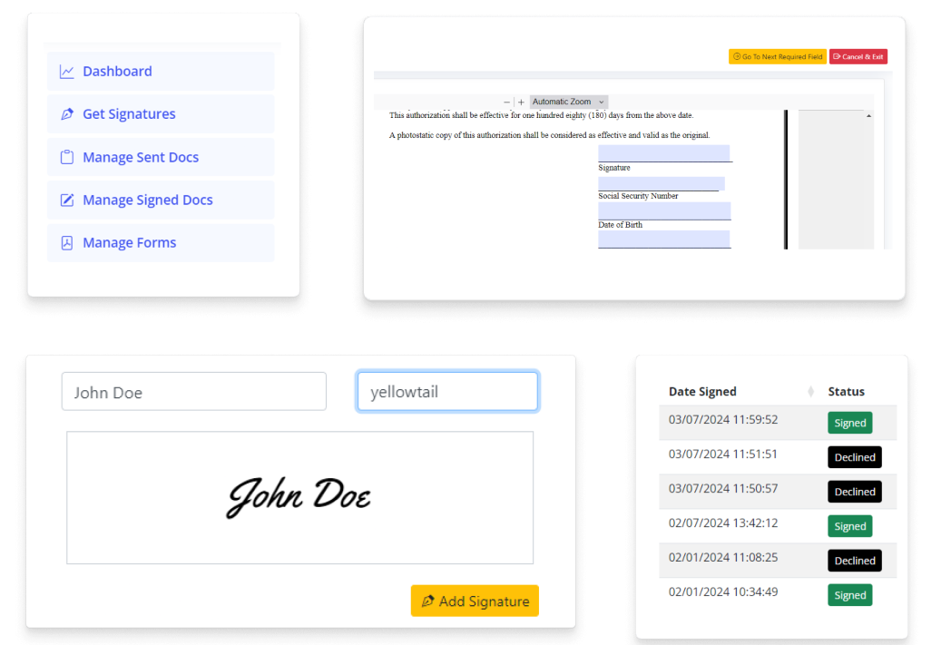 custom-esignature-app-xcesslogic